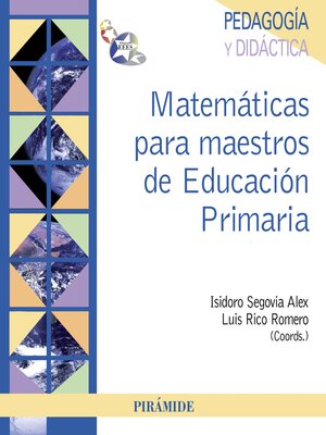 cover image of Matemáticas para maestros de Educación Primaria